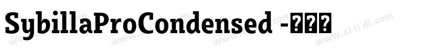 SybillaProCondensed 字体转换